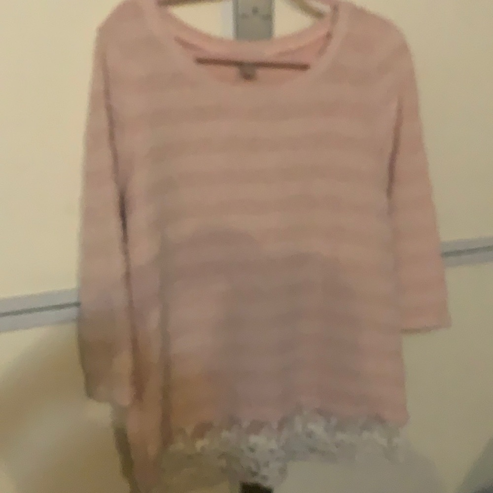 Loft brand women’s top with lace detail